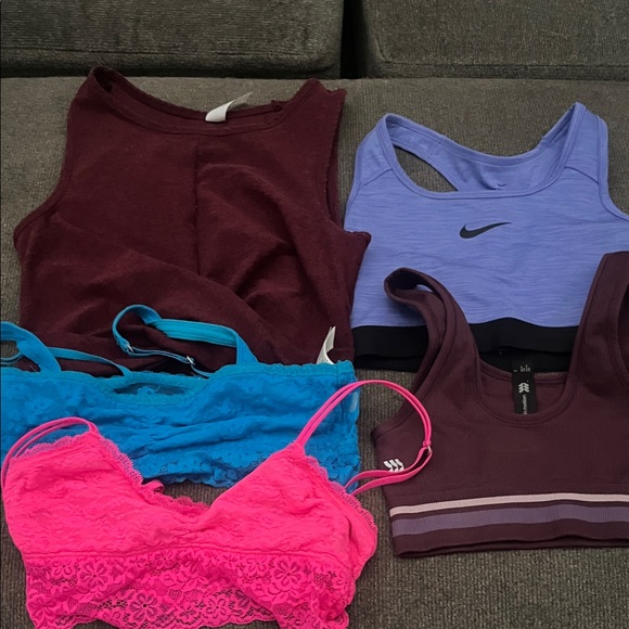 Nike Other - Bundle of 5 sports bras/bras size small and XS Nike, Gilly Hicks, and 90 degree